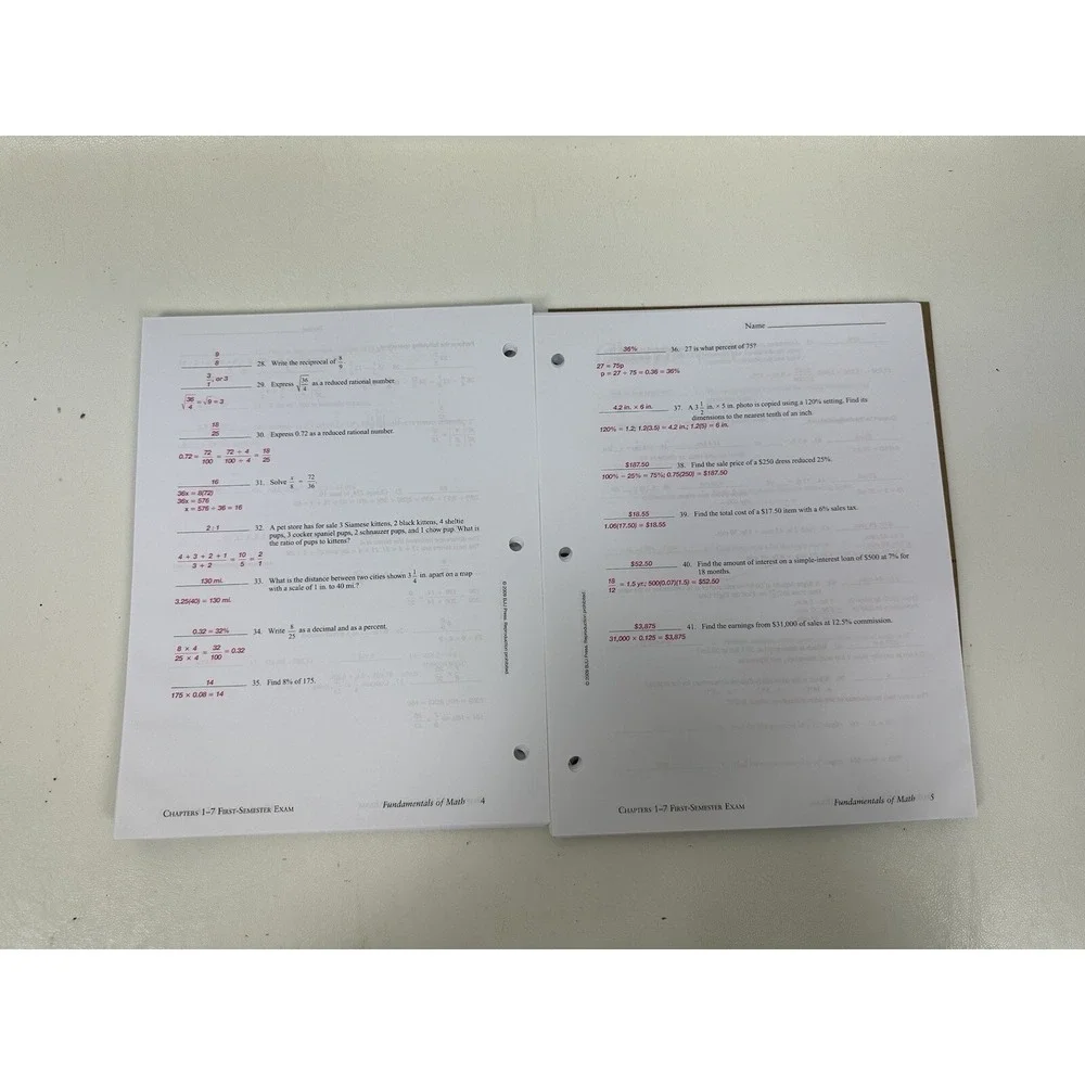 BJU‎ Fundamentals of Math 2nd Ed COMPLETE UNUSED